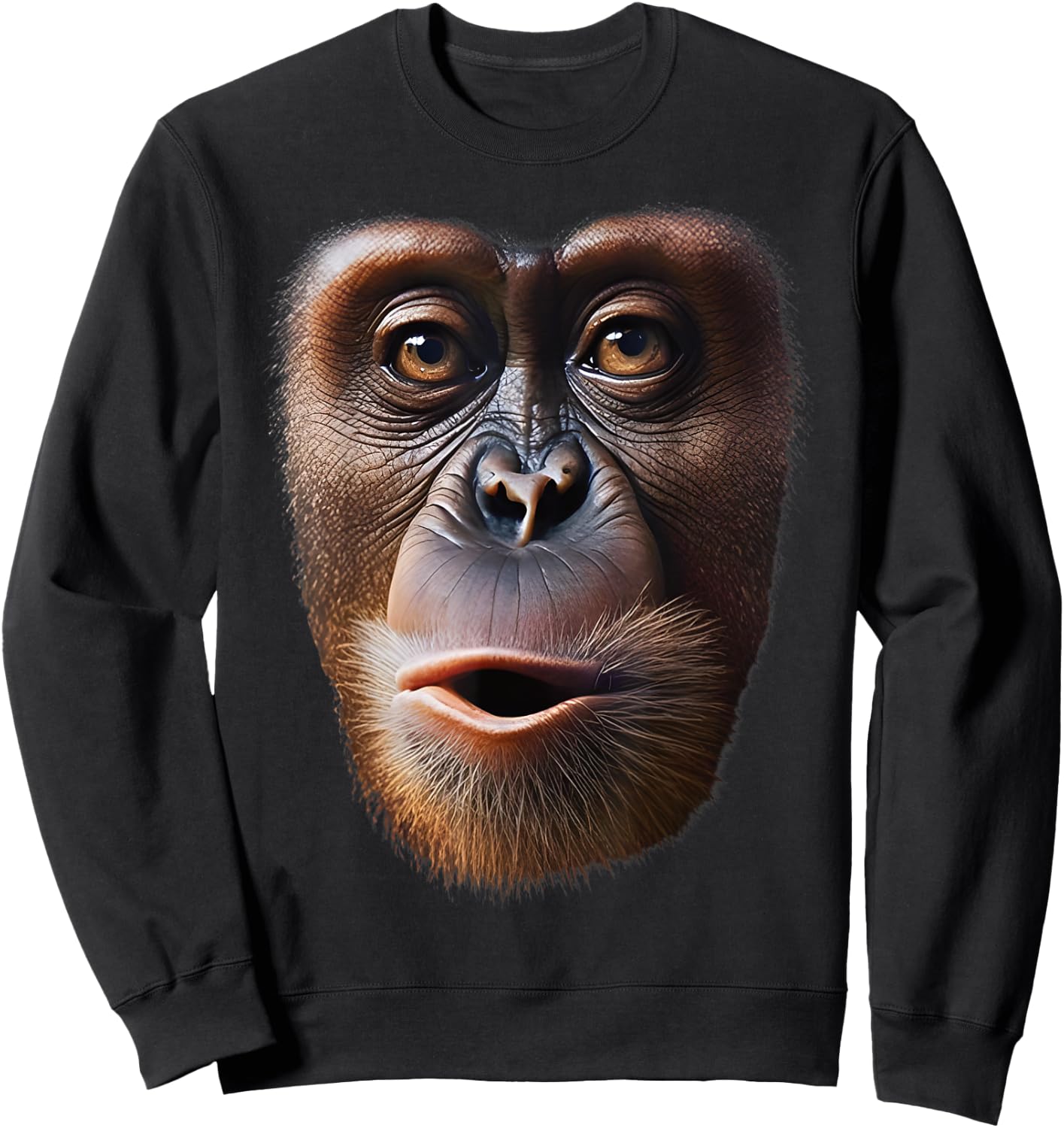 Funny Monkey Sweatshirt - Sweatshirt | Black