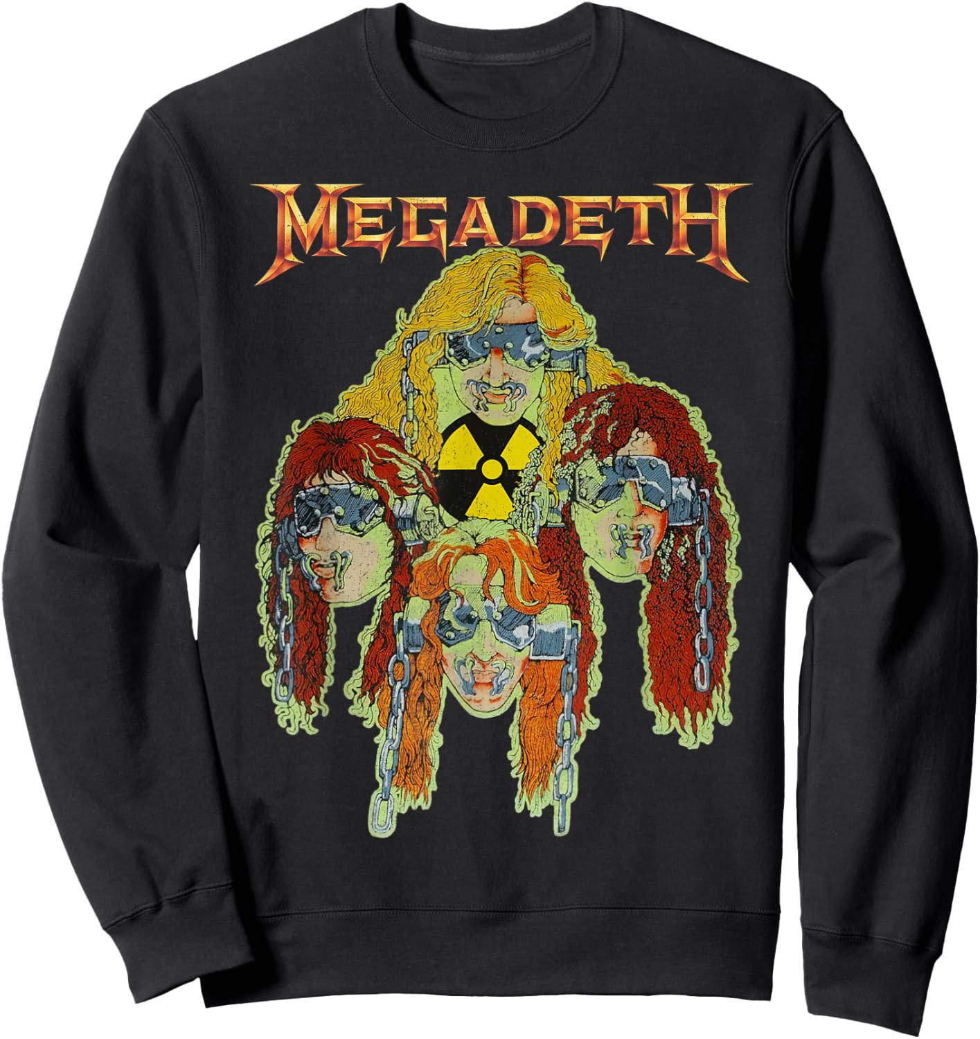 Megadeth - Nuclear Glow Heads Sweatshirt - Sweatshirt | Black