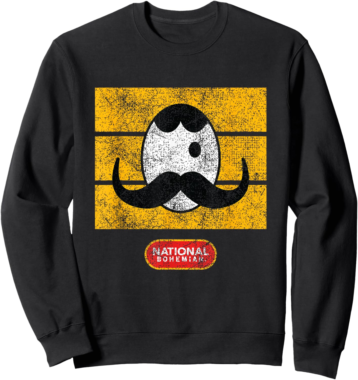 National Bohemian Vintage Style - Retro Logo Sweatshirt - Sweatshirt | Black