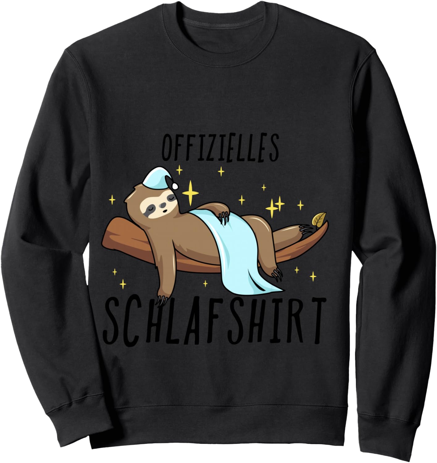Sloth Pyjamas , blue Sweatshirt - Sweatshirt | Black