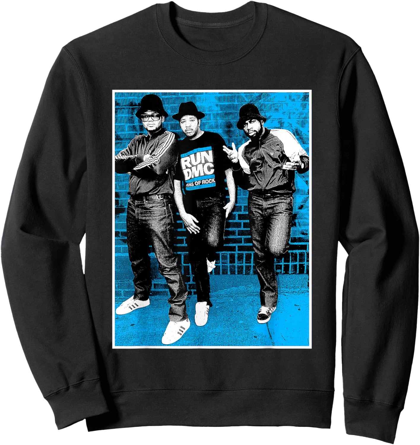 RUN DMC Blue Brick Sweatshirt - Sweatshirt | Black
