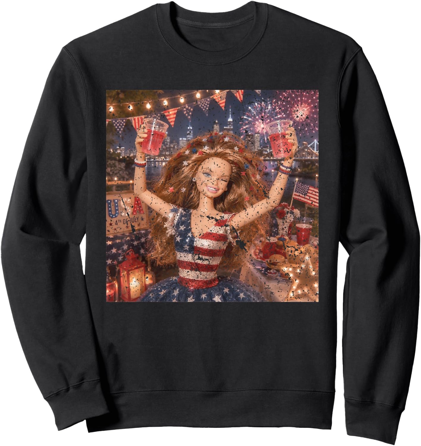 Funny 250 USA Sweatshirt - Sweatshirt | Black
