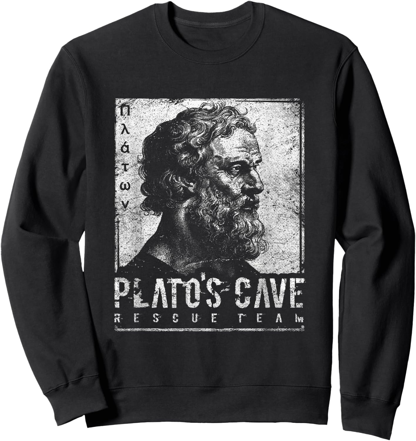 Platos Cave Rescue Team Platons Höhlengleichnis Philosophie Sweatshirt - Sweatshirt | Black