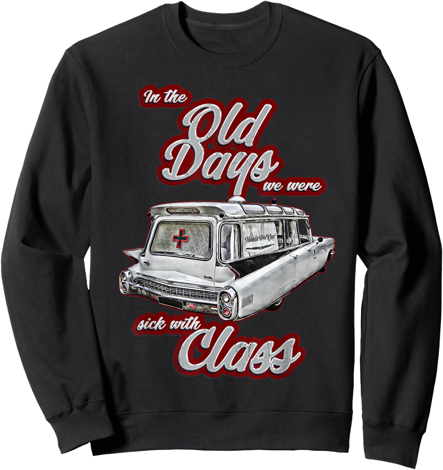 Miller,Meteor,Hotrod,Classic Ambulance car,Hearse1950s,1960s Sweatshirt - Sweatshirt | Black
