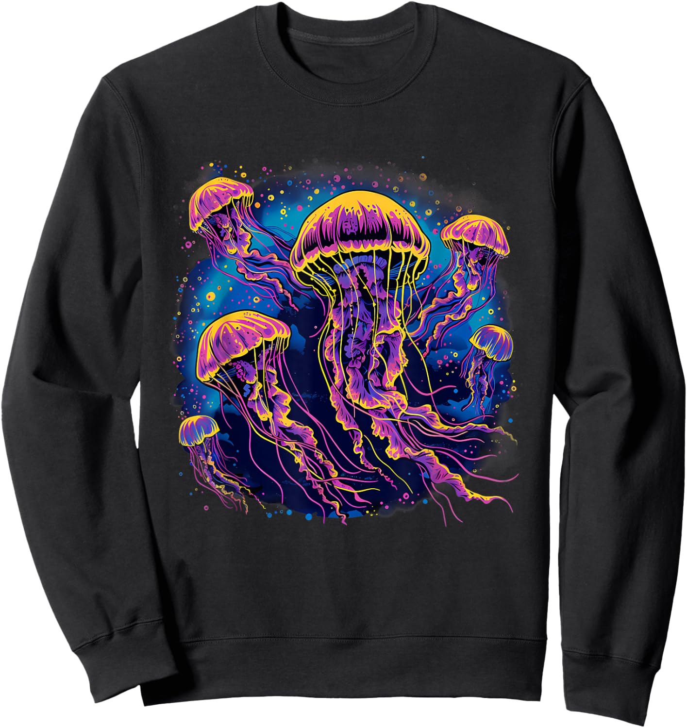 Jellyfish Sea Ocean Jellyfish Ocean Sea Animal Marine Mammal Sweatshirt - Sweatshirt | Black