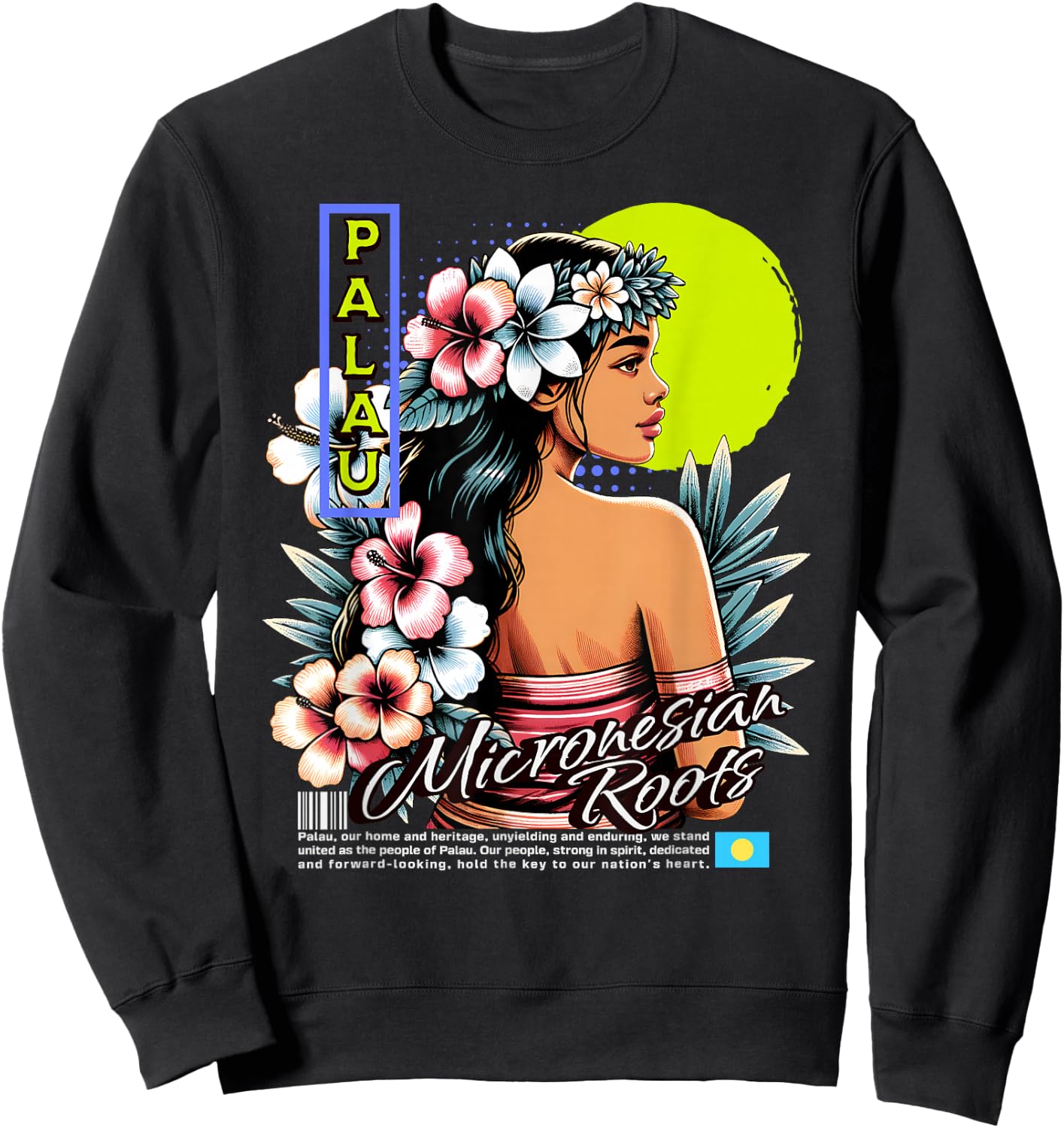 Republic of Palau, Palauan Islander Sweatshirt - Sweatshirt | Black