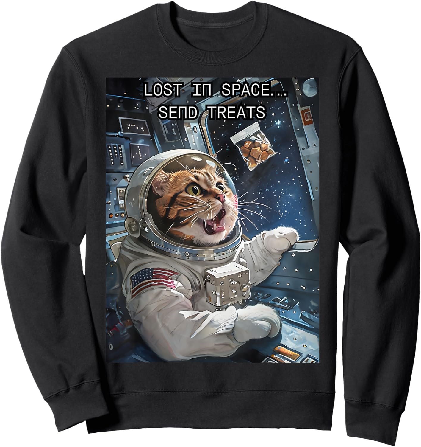 Lost in Space Send Treats Sweatshirt - Sweatshirt | Black