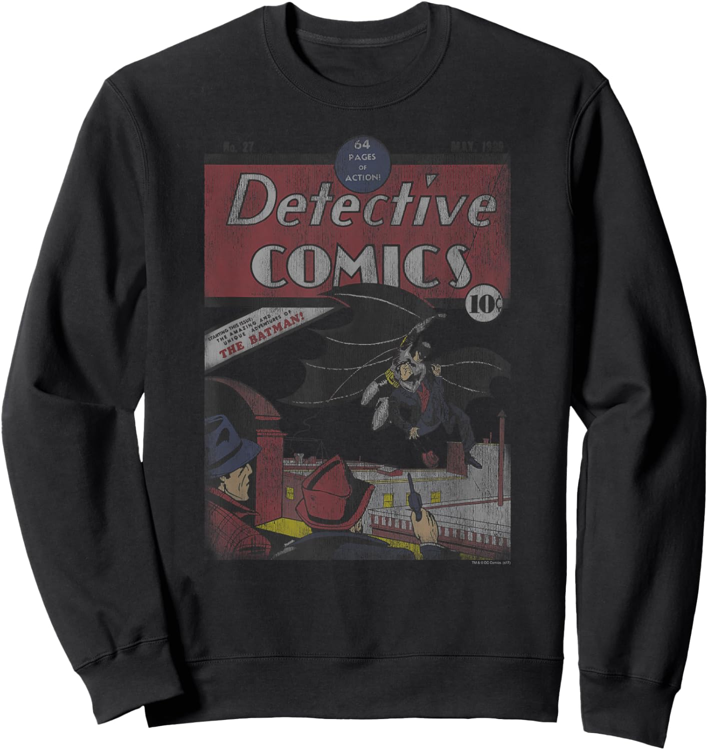 Batman Detective #27 Distressed Sweatshirt - Sweatshirt | Black