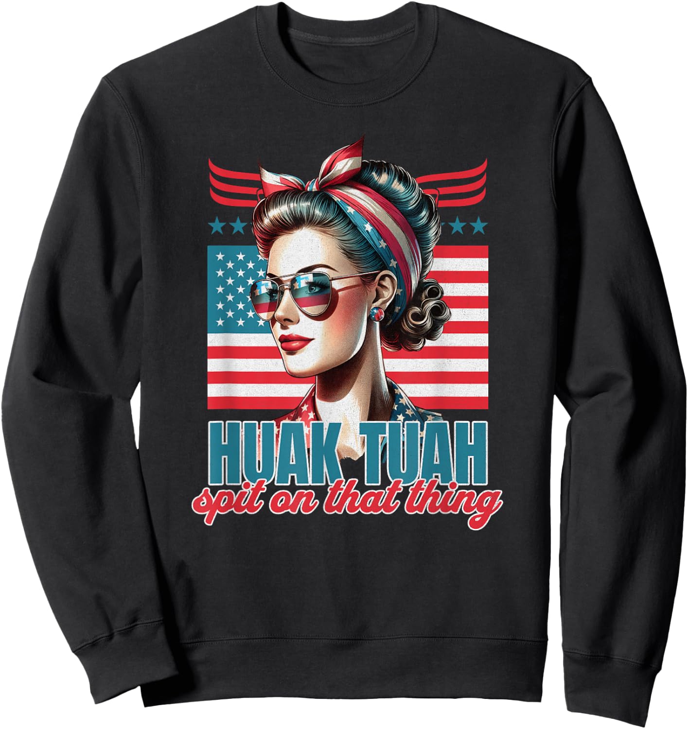Huak Tuah Spit on That Thing Sweatshirt - Sweatshirt | Black