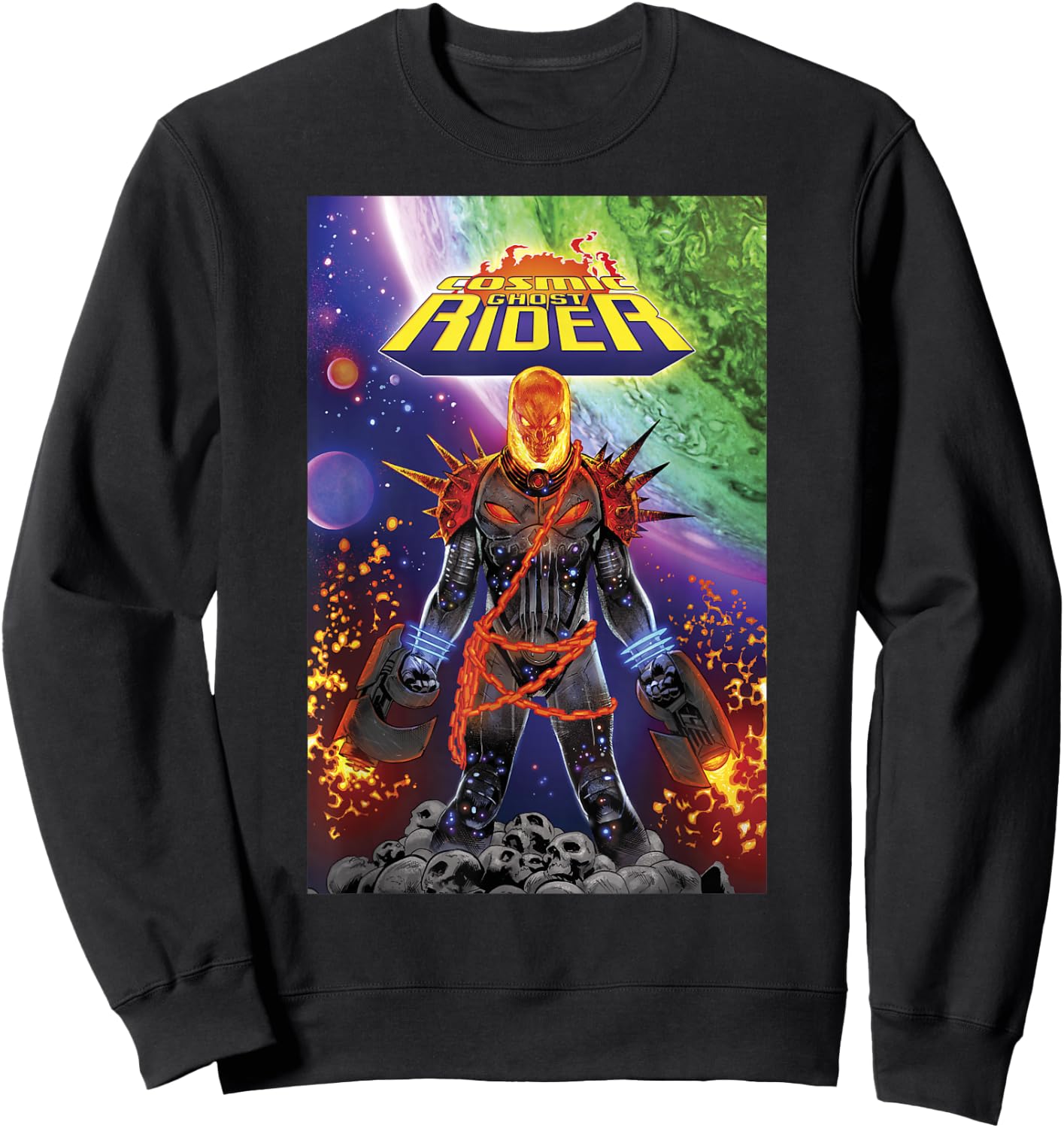 Marvel Cosmic Ghost Rider Comic Book Cover V1 Sweatshirt - Sweatshirt | Black