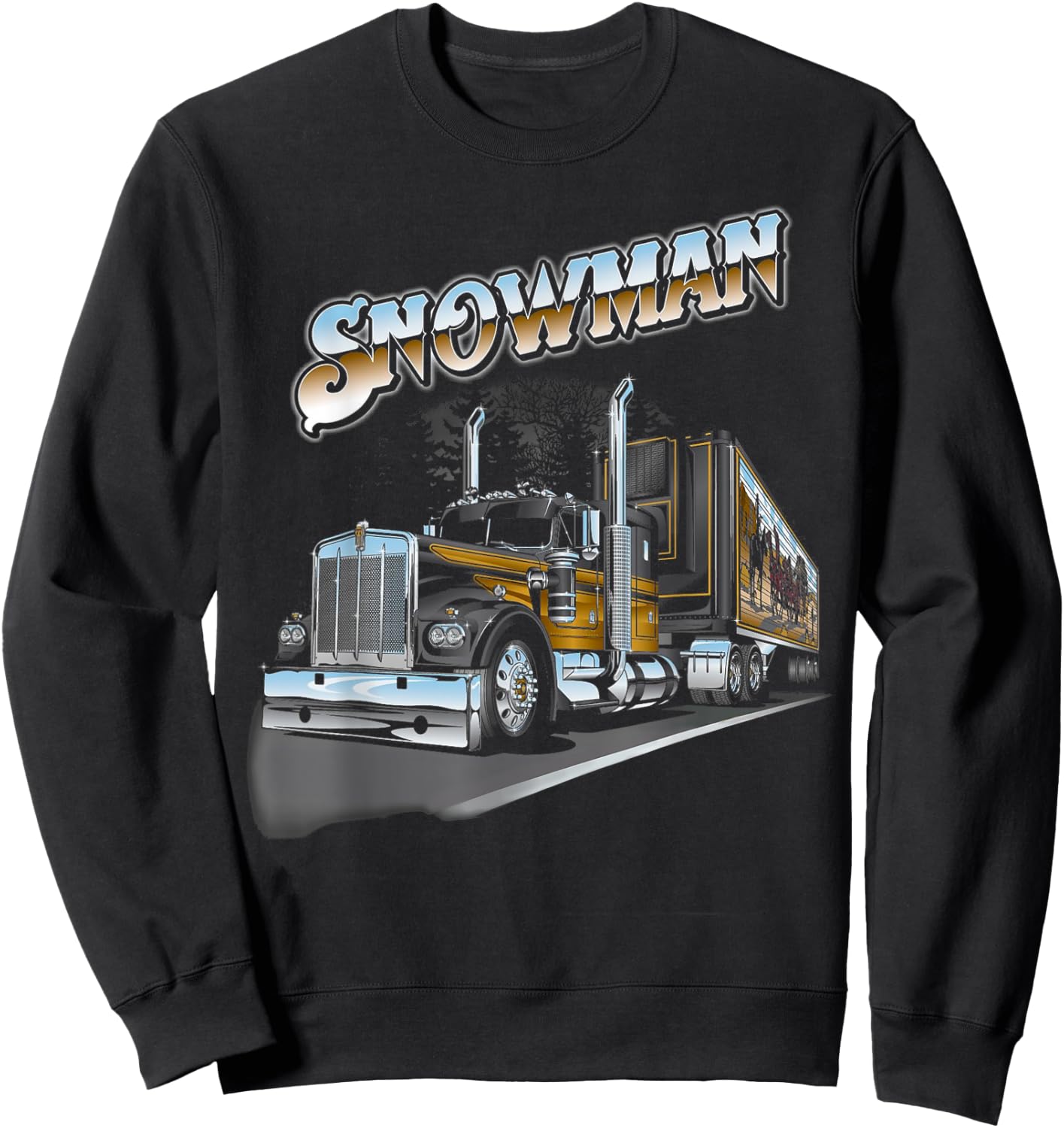 Classic Cars Vintage Trucking Bandit 1977s Outfits American Sweatshirt - Sweatshirt | Black