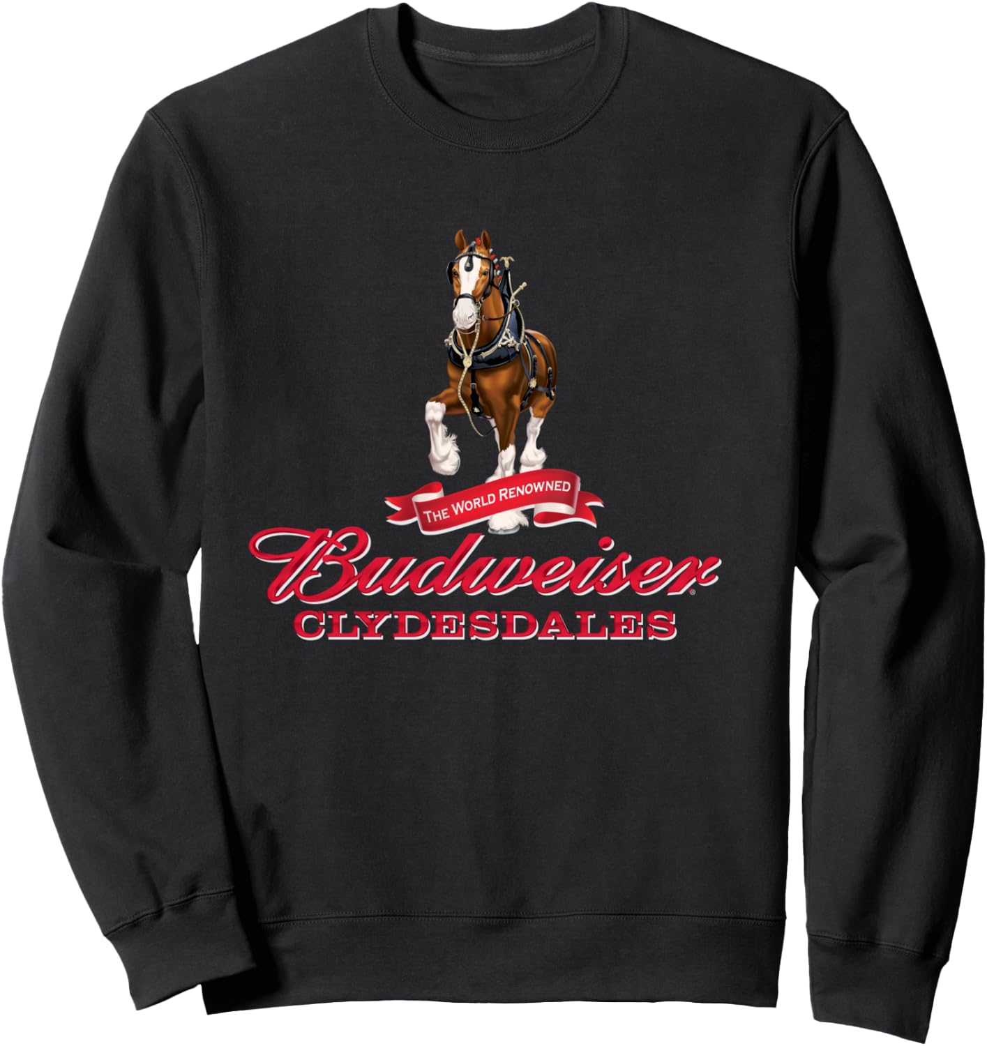 Budweiser 'The World Renowned Clydesdales' Sweatshirt - Sweatshirt | Black