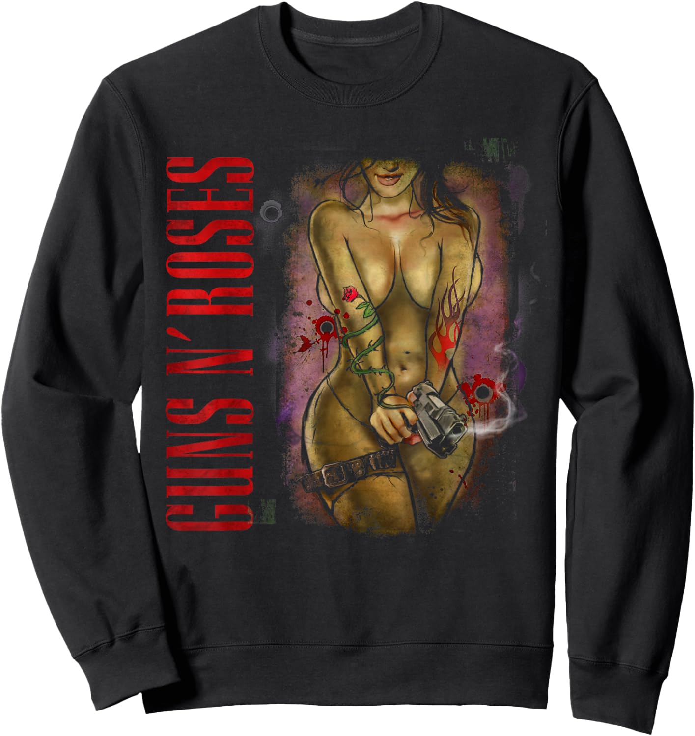 Guns N' Roses Official Gunslinger , black Sweatshirt - Sweatshirt | Black