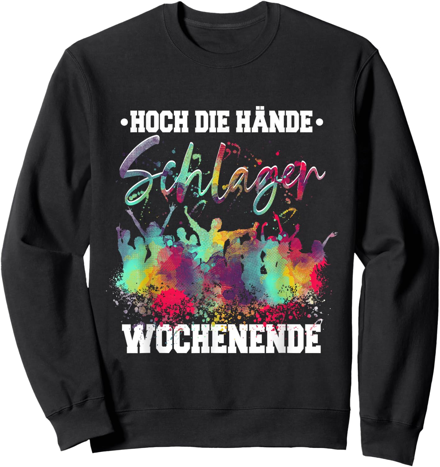 Schlagerparty Schlager , black, s Sweatshirt - Sweatshirt | Black