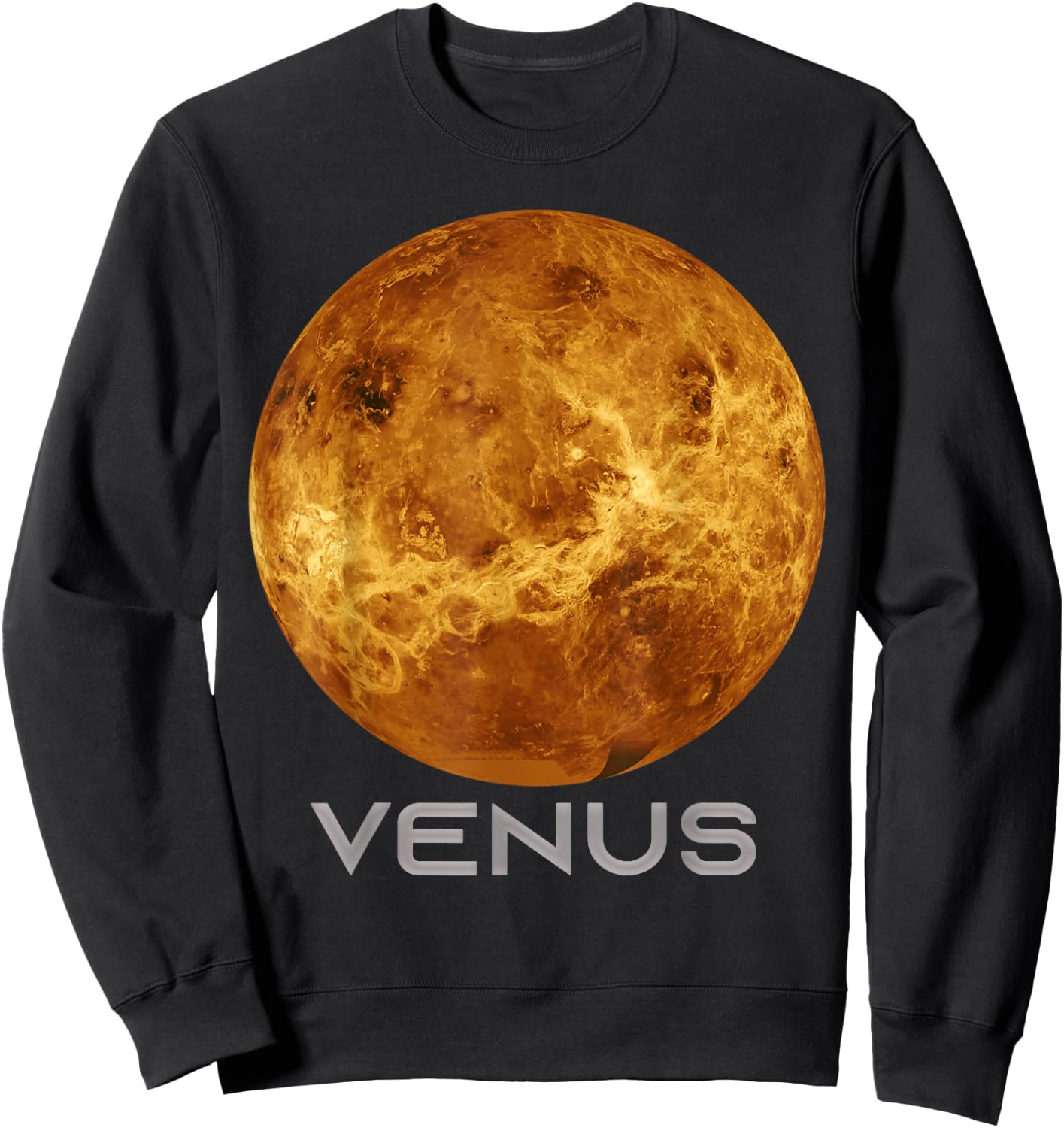 Venus Planet Shirt, Solar System Planet , Men, Children, , black Sweatshirt - Sweatshirt | Black