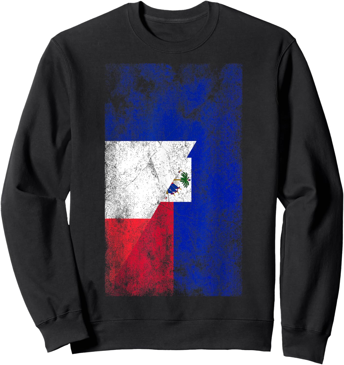 Flags France Haiti - French Haitian , Black, S Sweatshirt - Sweatshirt | Black
