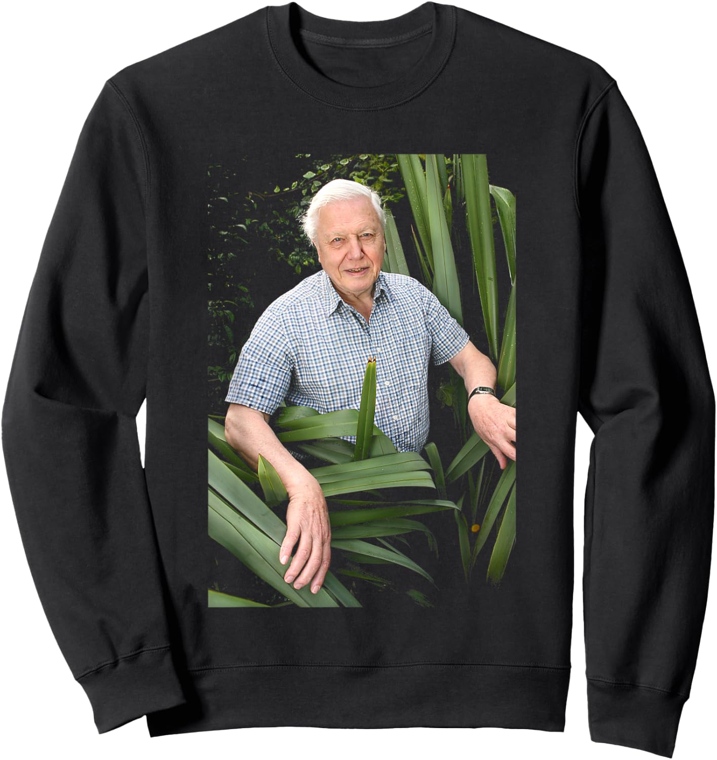 David Attenborough Amongst Nature Documentarian Sweatshirt - Sweatshirt | Black