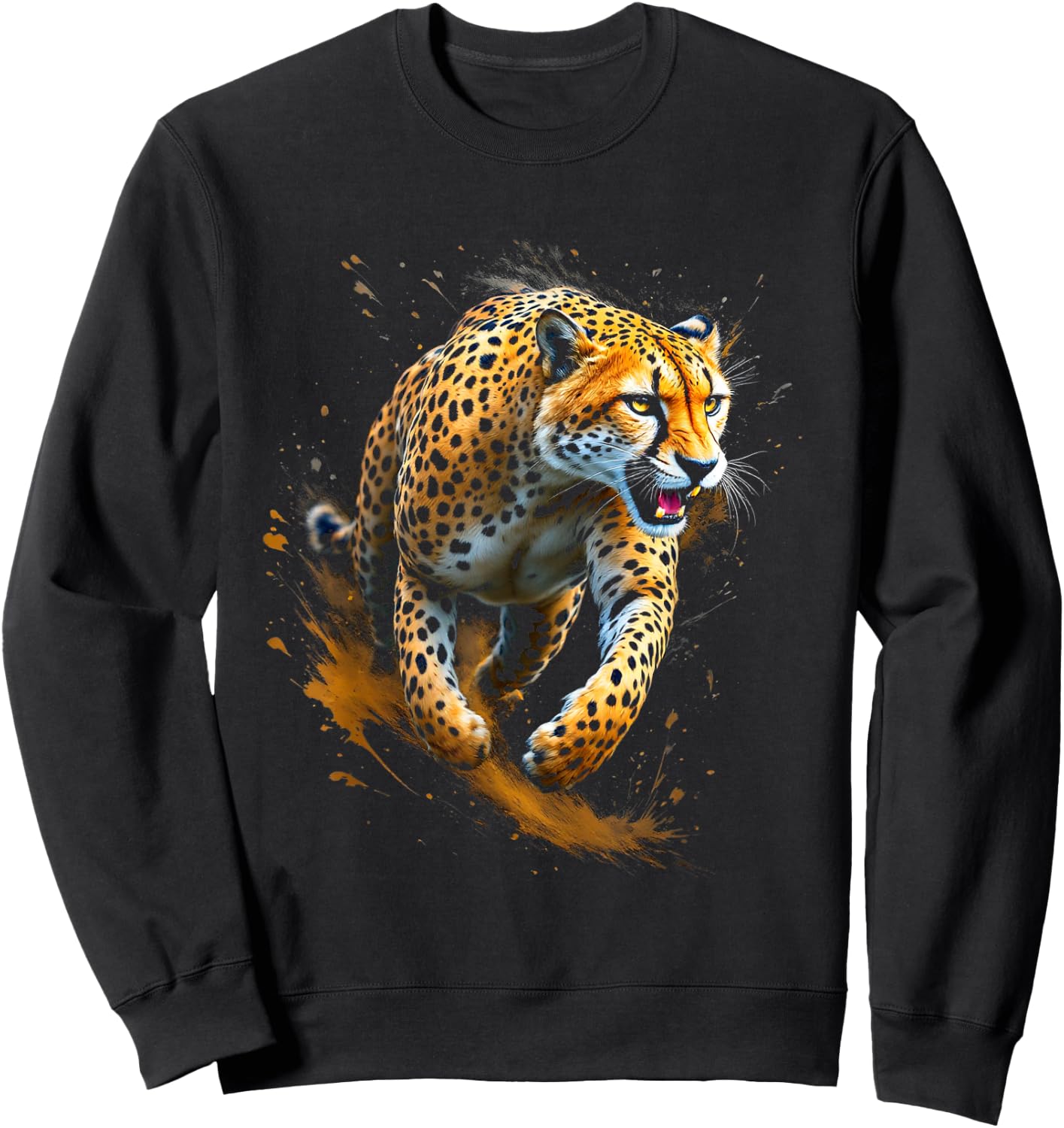 Cheetah Sweatshirt - Sweatshirt | Black