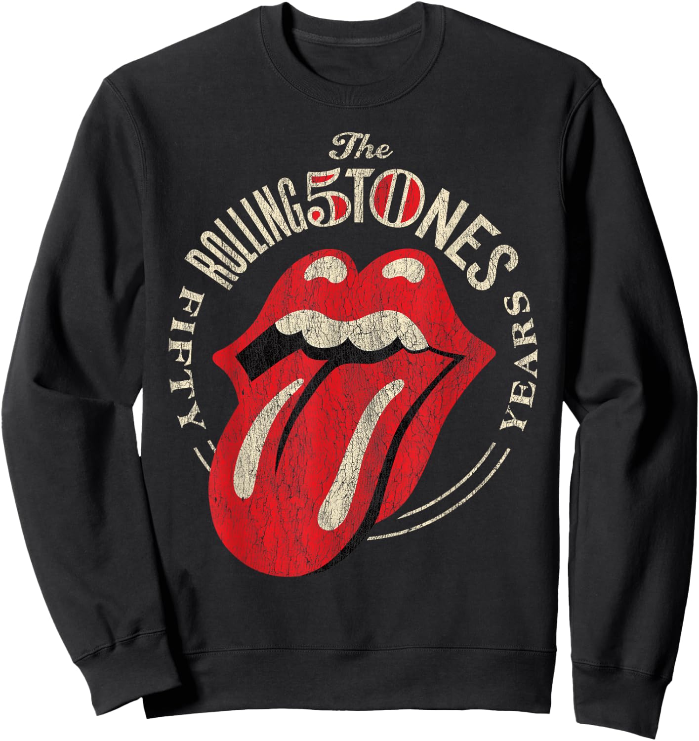 The Rolling Stones 50th Anniversary Logo Sweatshirt - Sweatshirt | Black
