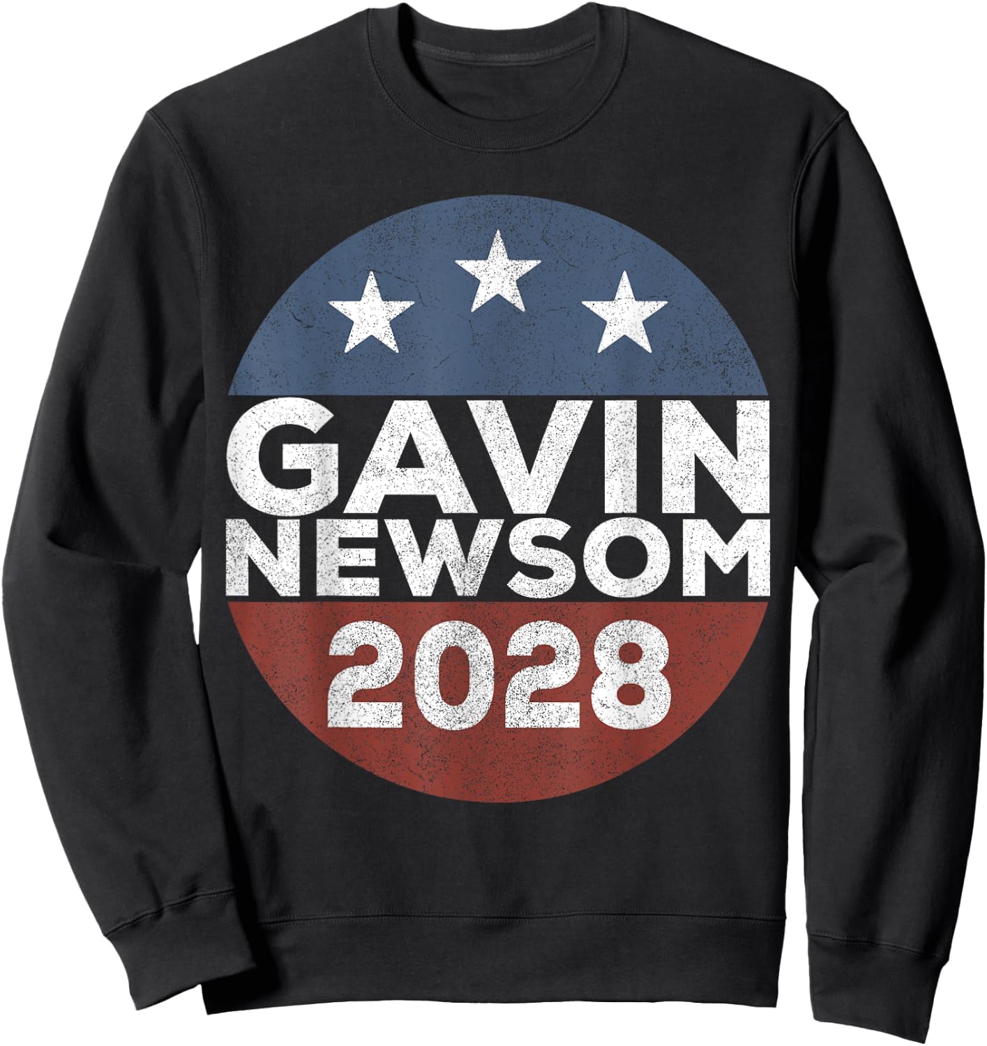 Retro Gavin Newsom Merch 2028 Gavin Newsom 2028 Sweatshirt - Sweatshirt | Black