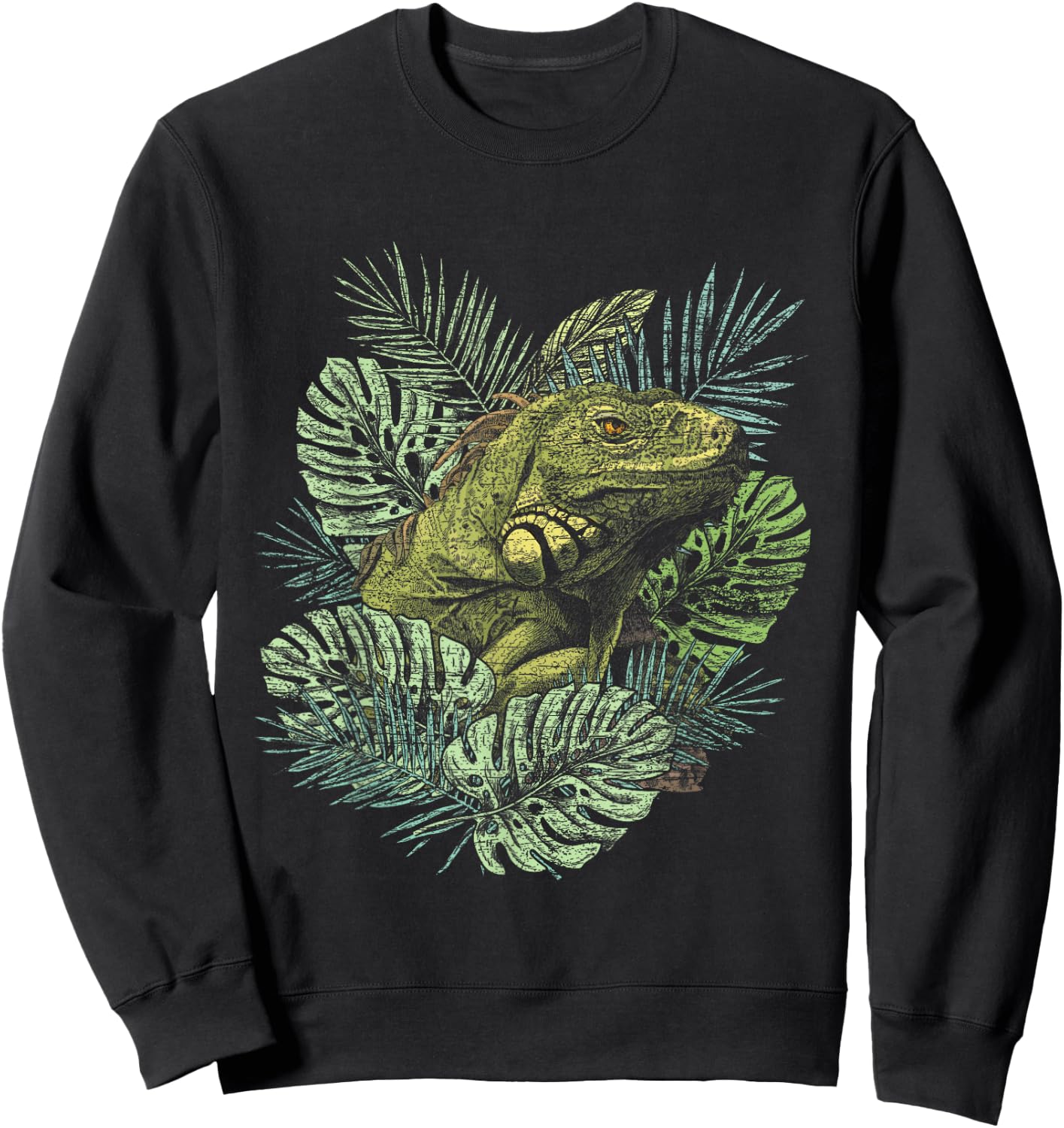 Zoo Keeper Lizard Lover Gift Iguana Sweatshirt - Sweatshirt | Black