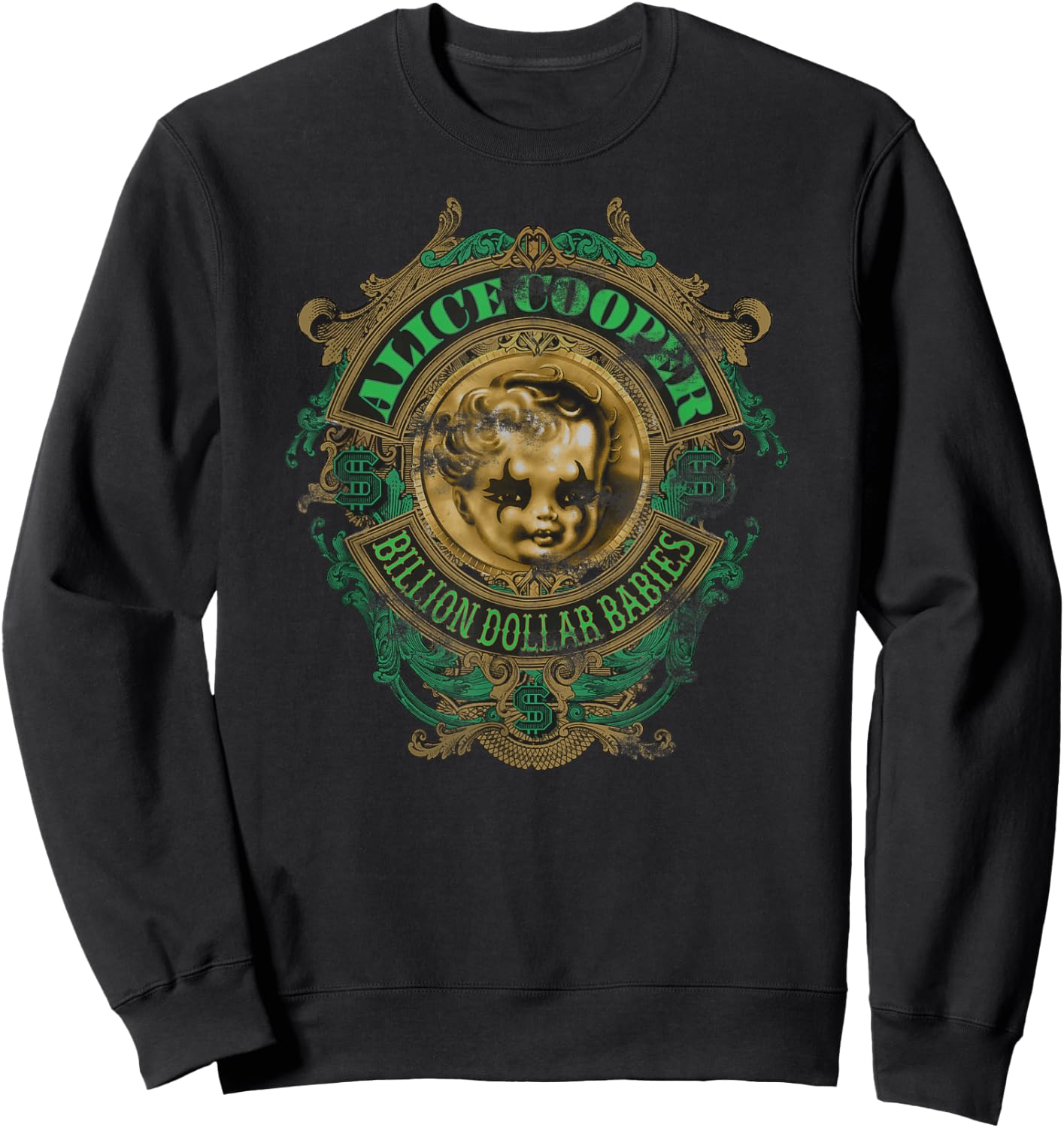 Alice Cooper – Billion Dollar Babies Crest Sweatshirt - Sweatshirt | Black