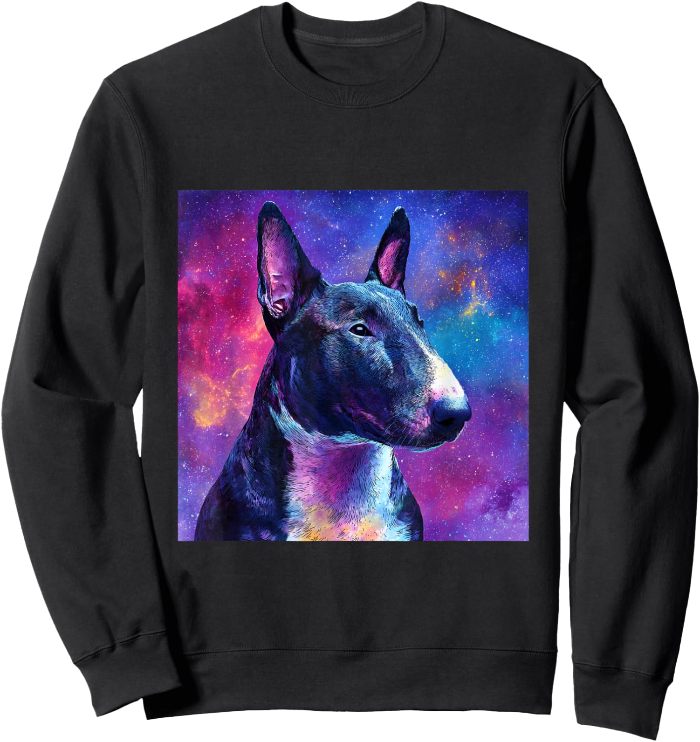 Space Bull Terrier Sweatshirt - Sweatshirt | Black