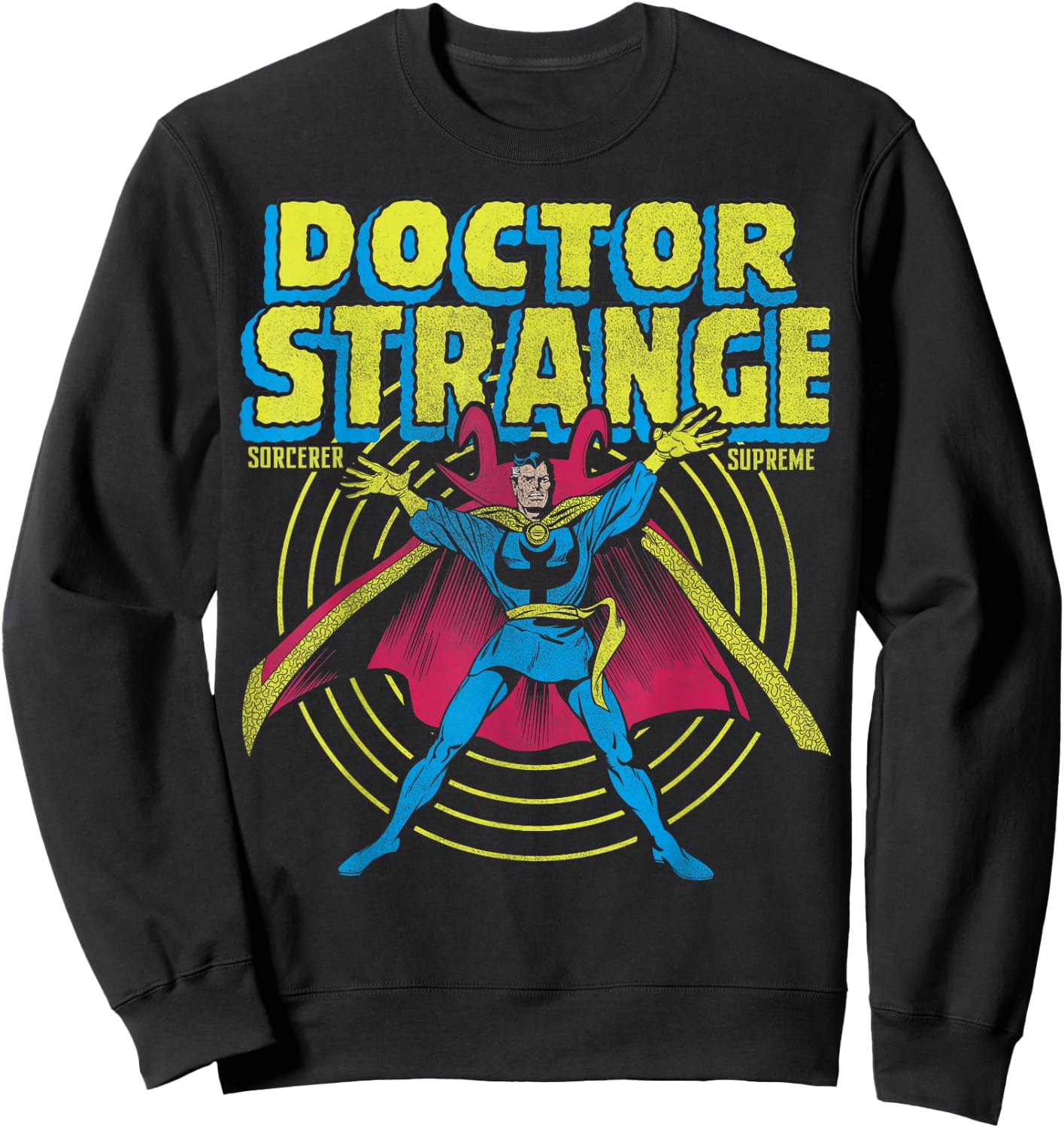Marvel Avengers Doctor Strange Sorcerer Supreme Portrait Sweatshirt - Sweatshirt | Black