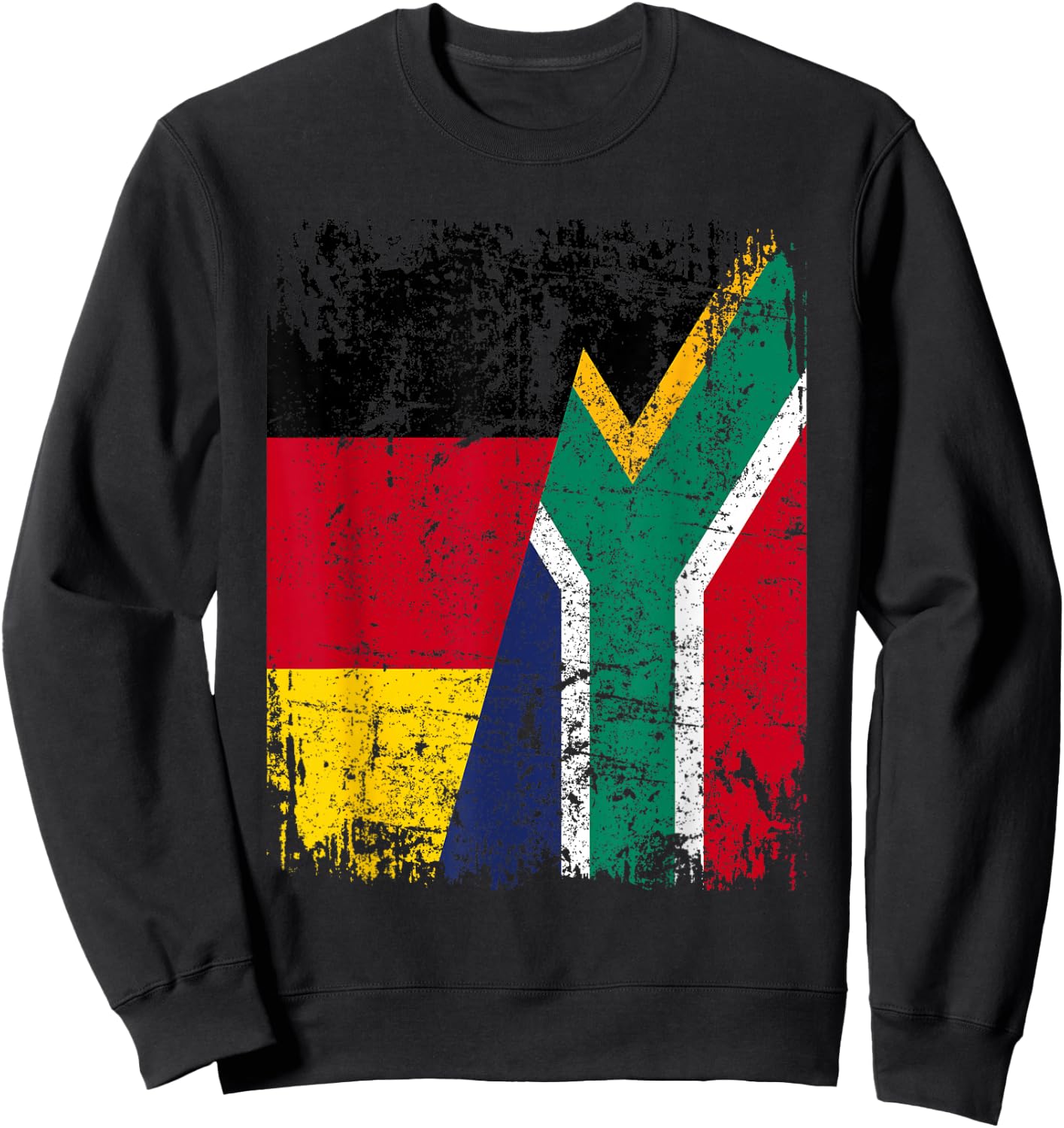 SÜDAFRIKA DEUTSCHLAND Flagge | Damen Herren Kinder Südafrika Sweatshirt - Sweatshirt | Black