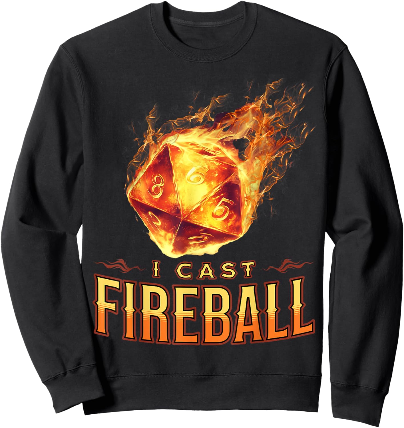 I Cast Fireball Sweatshirt - Sweatshirt | Black