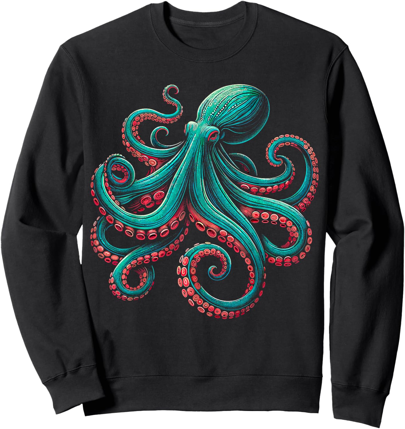 Octopus Kraken Ocean Sweatshirt - Sweatshirt | Black