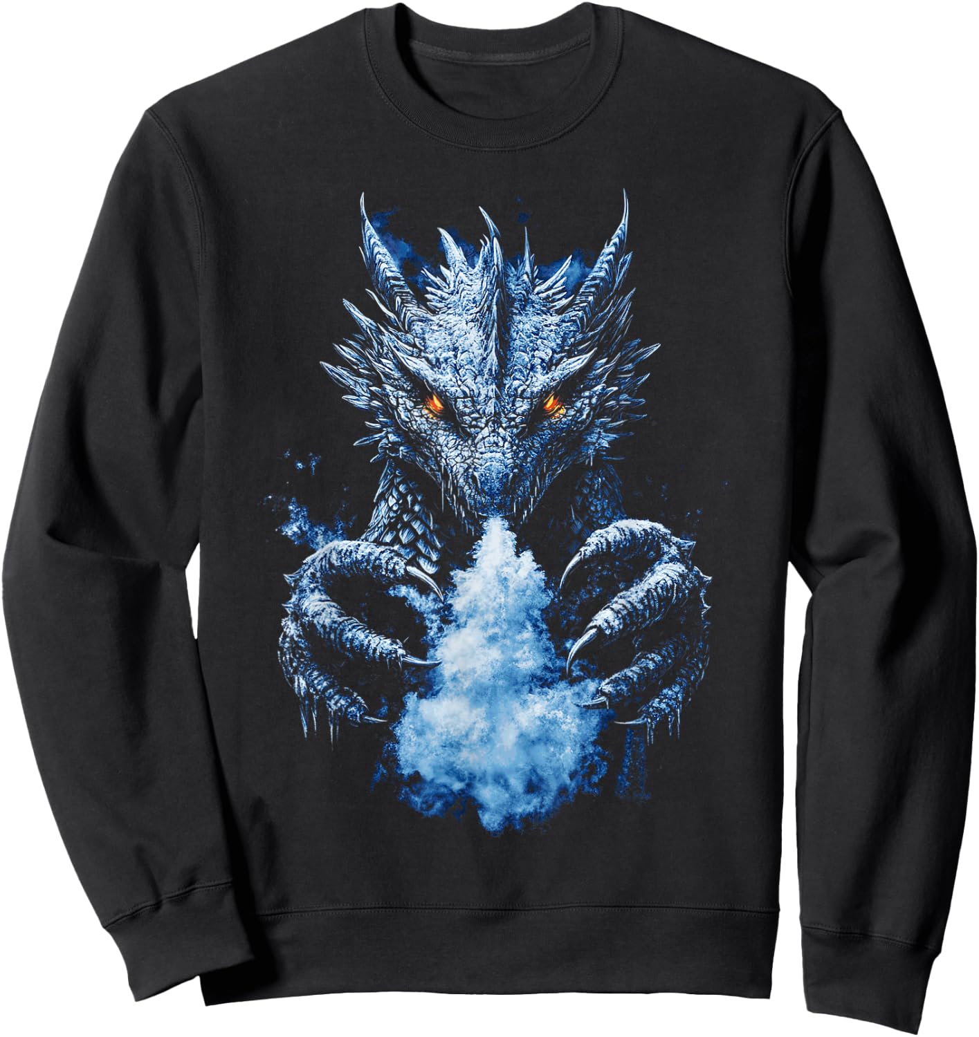 Frost Dragon Ice Dragon Sweatshirt - Sweatshirt | Black