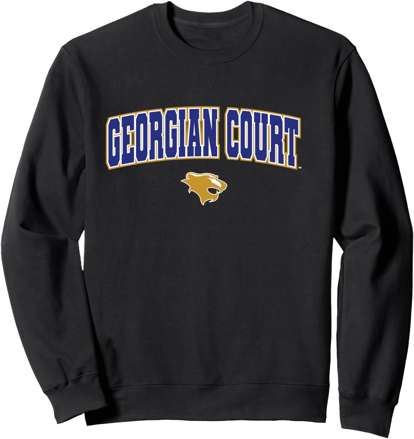 Georgian Court University Lions Arch Logo Sweatshirt - Sweatshirt | Black