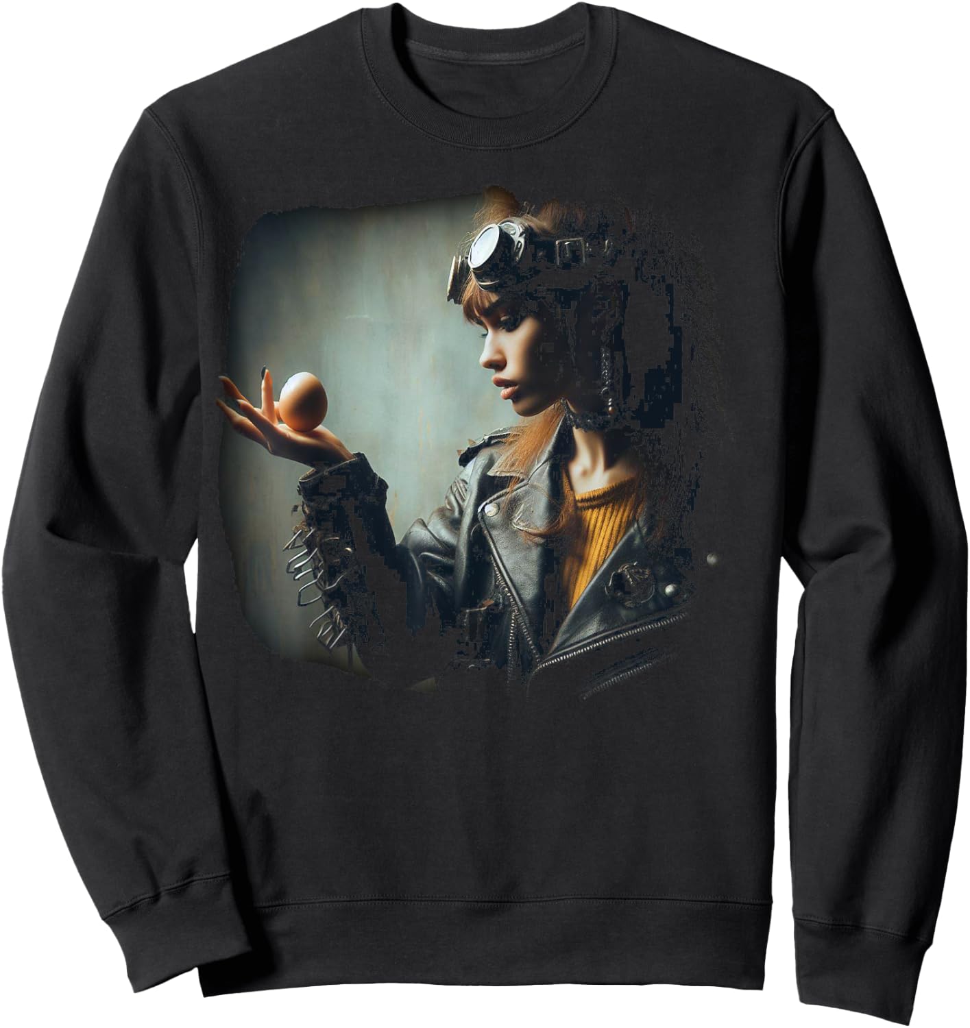 B. F. Raid Who Cracked The Egg Sweatshirt - Sweatshirt | Black