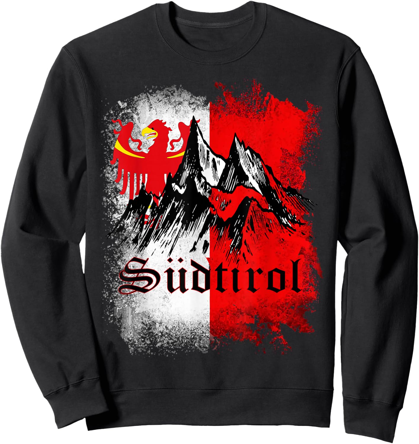 Südtirol Shirt Südtiroler Berge Südtirol Herren Damen Kinder Sweatshirt - Sweatshirt | Black