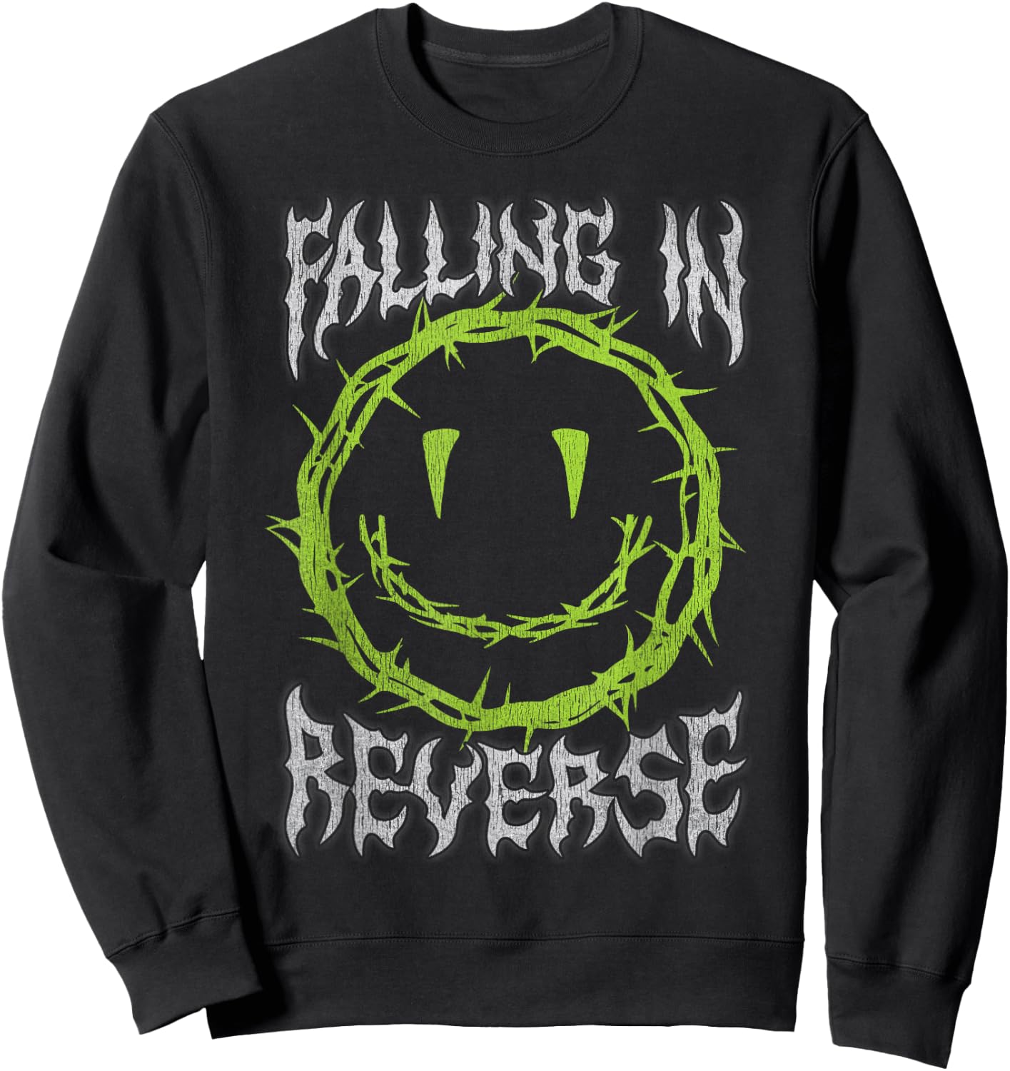 Falling In Reverse Smiley Thorns , black Sweatshirt - Sweatshirt | Black