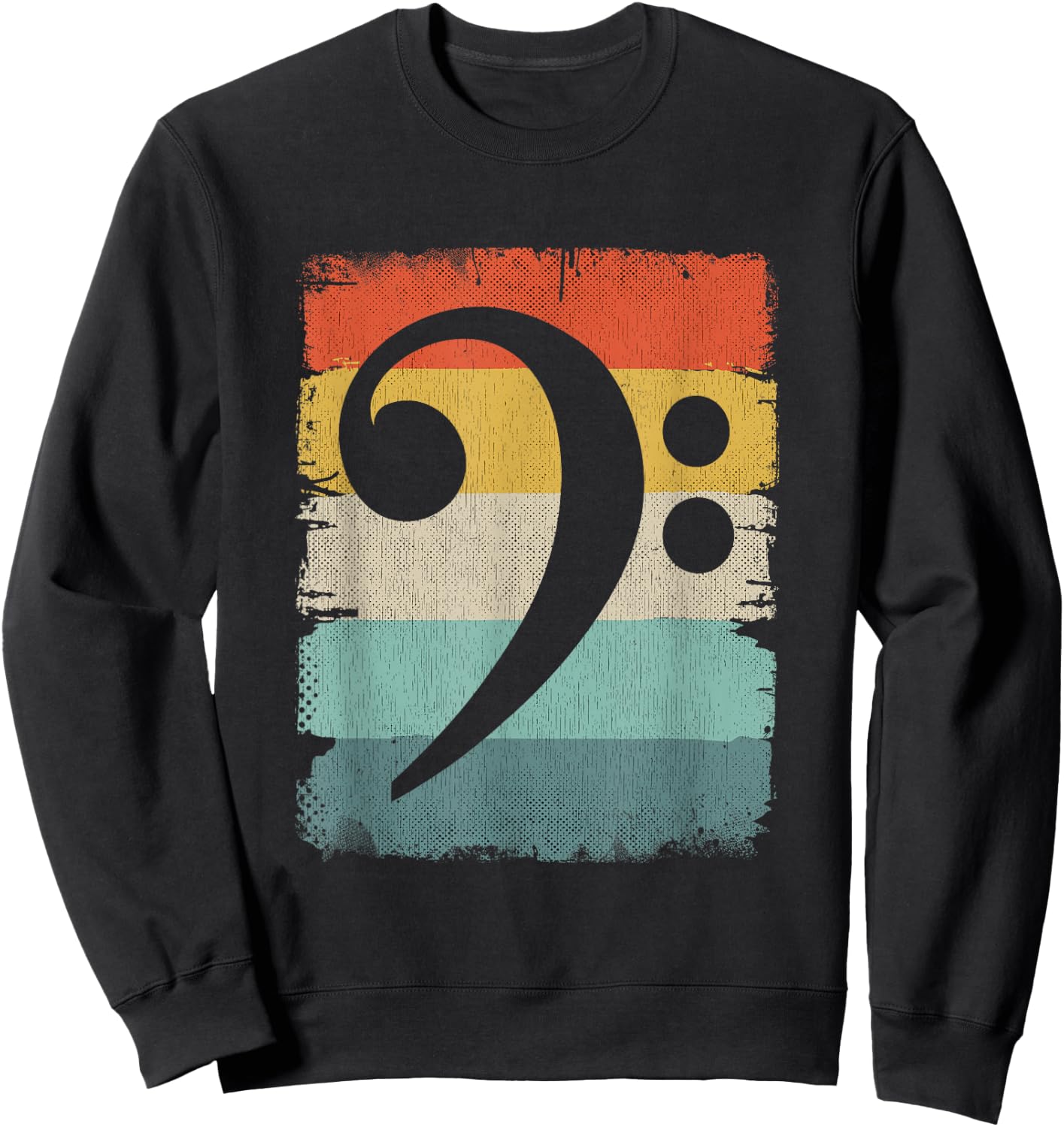 Bass Player Music Apparel Bassschlüssel Sweatshirt - Sweatshirt | Black