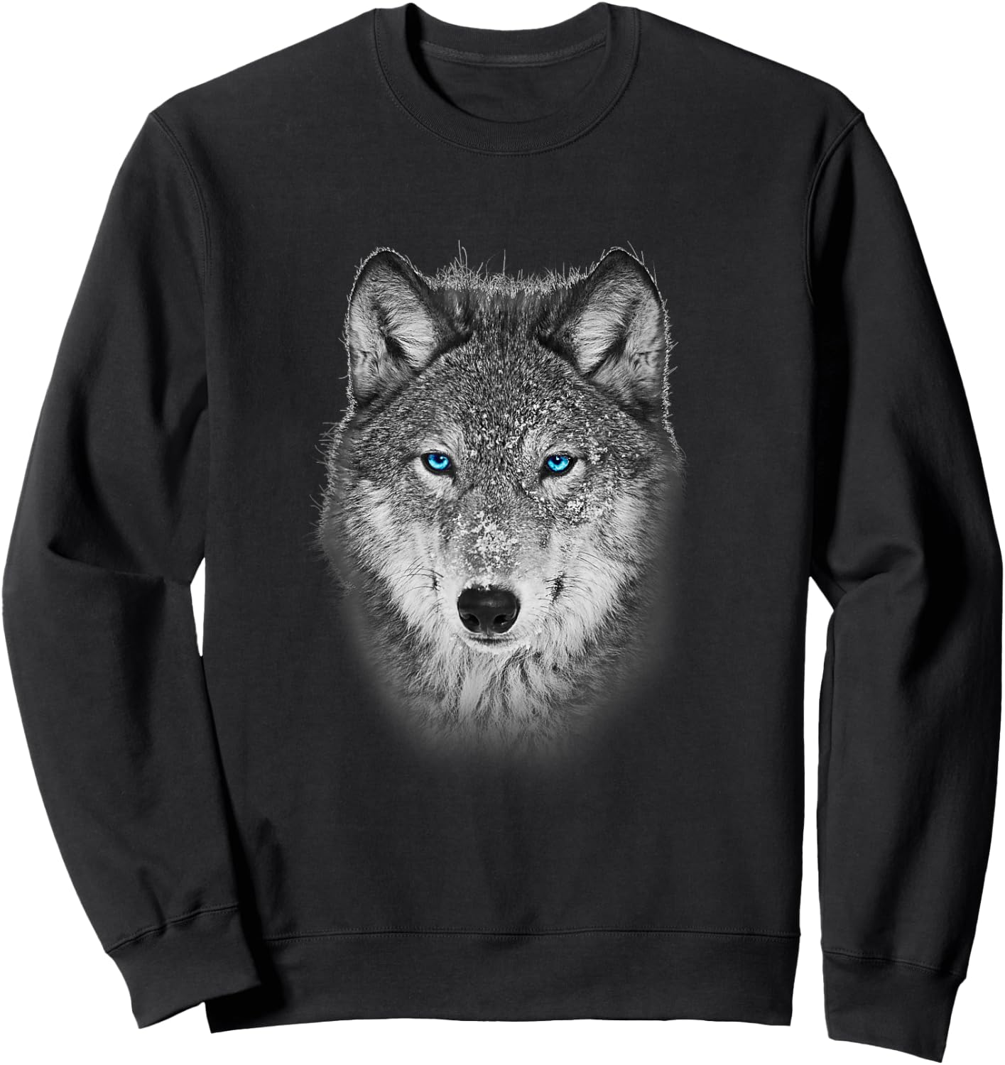 The Leader Of the Wolf Pack With The Dark Sea Blue Eyes Sweatshirt - Sweatshirt | Black