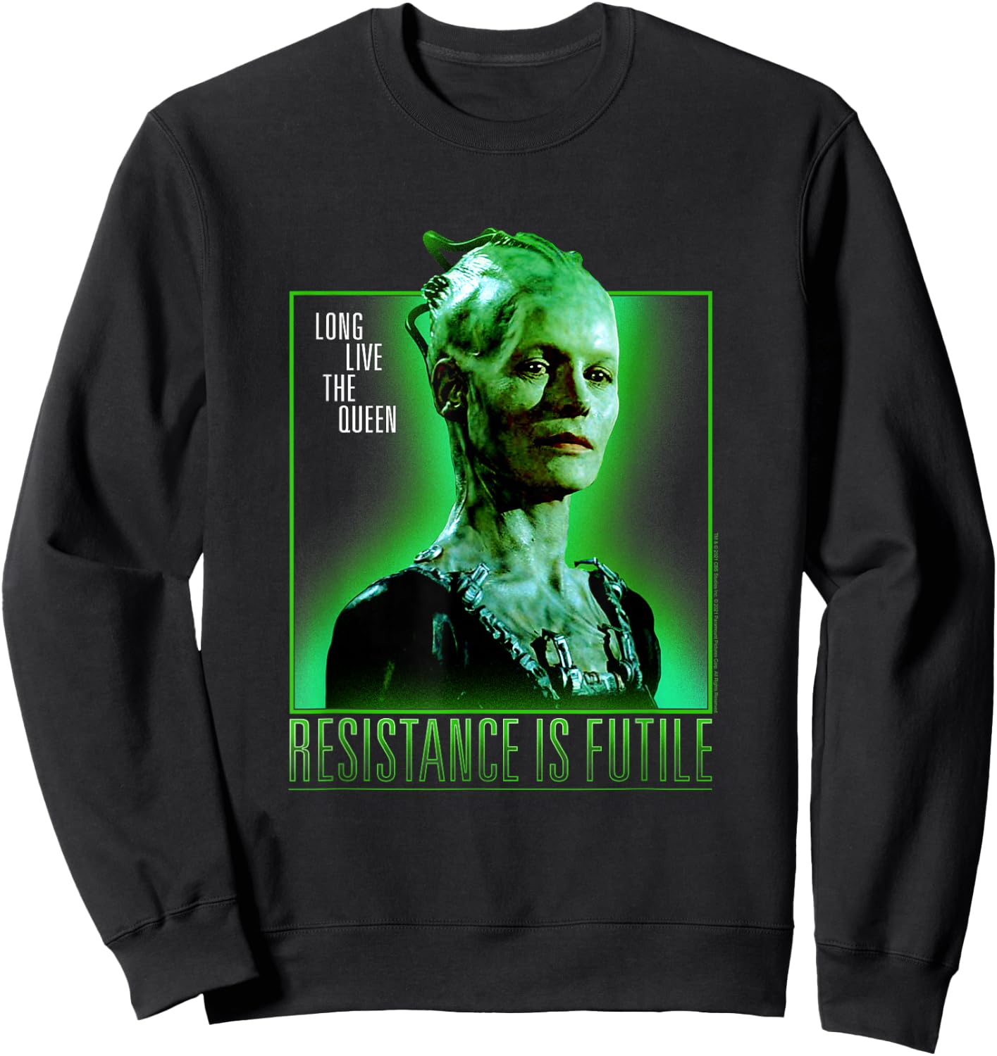 Star Trek: First Contact Day Long Live The Queen Borg Sweatshirt - Sweatshirt | Black