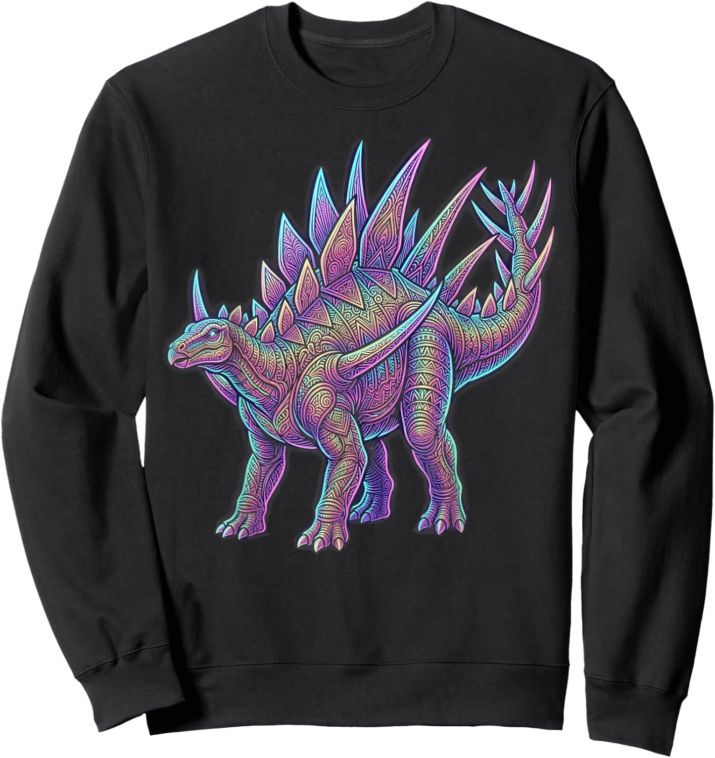 Kentrosaurus Spiked Dinosaur Late Jurassic Herbivore Sweatshirt - Sweatshirt | Black