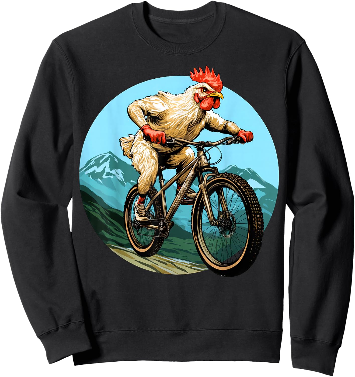 Chicken Bike Sweatshirt - Sweatshirt | Black
