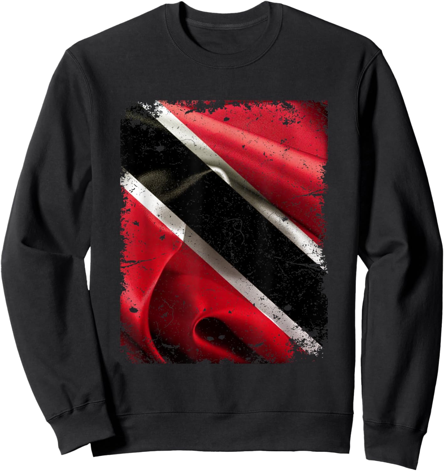 Trinidad and Tobago grunge flag soca t shirt trini Sweatshirt - Sweatshirt | Black