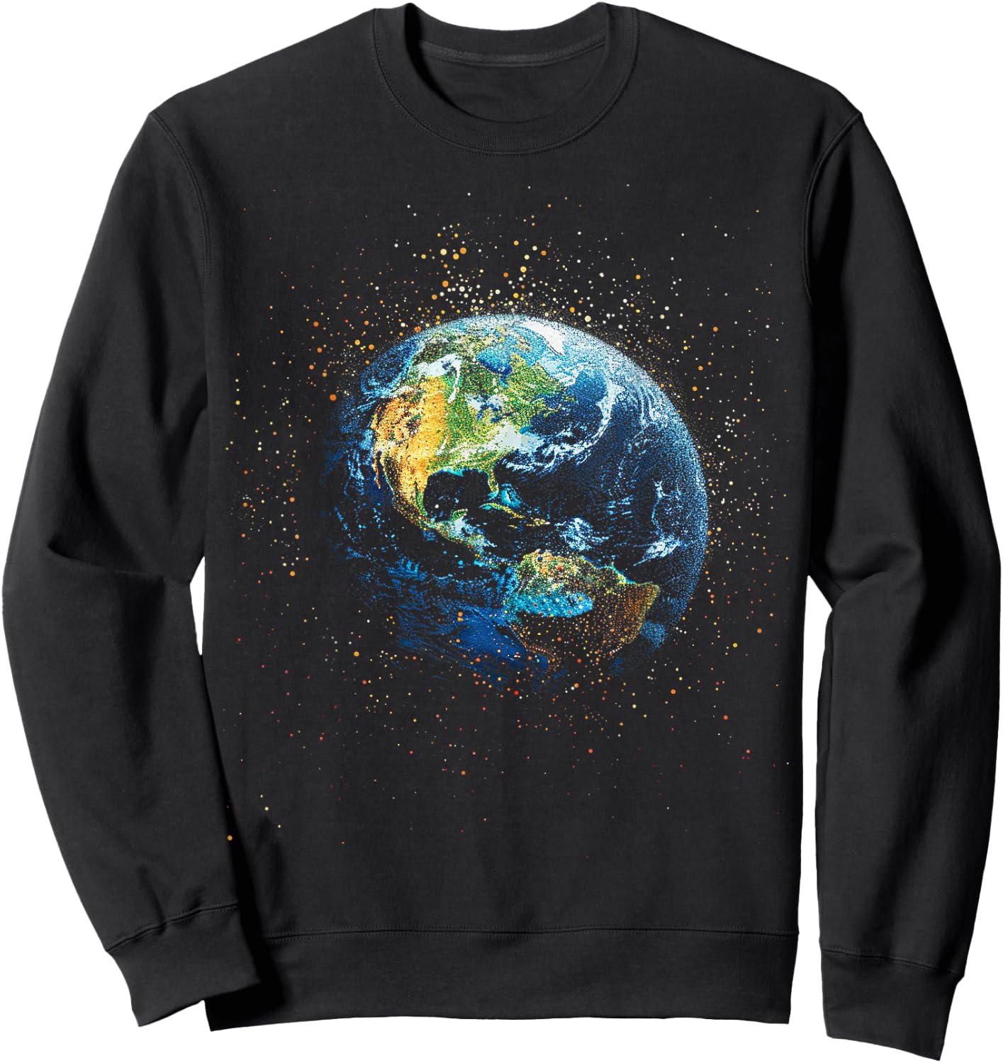 Earth Pointillism Sweatshirt - Sweatshirt | Black