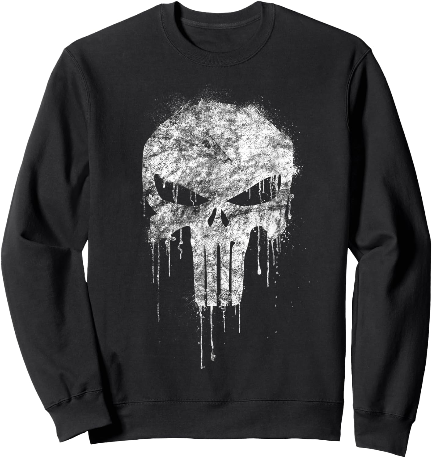 Marvel The Punisher White , black Sweatshirt - Sweatshirt | Black