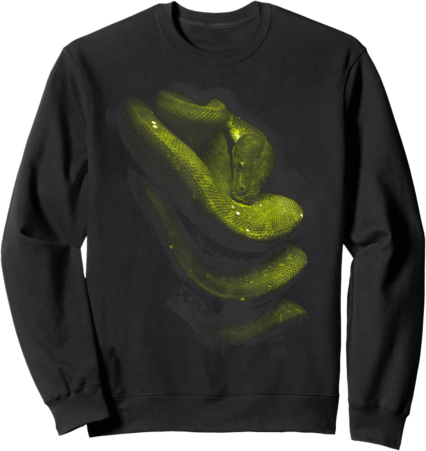 Green Tree Python Snake Owner Streetwear Reptile Keeper Sweatshirt - Sweatshirt | Black