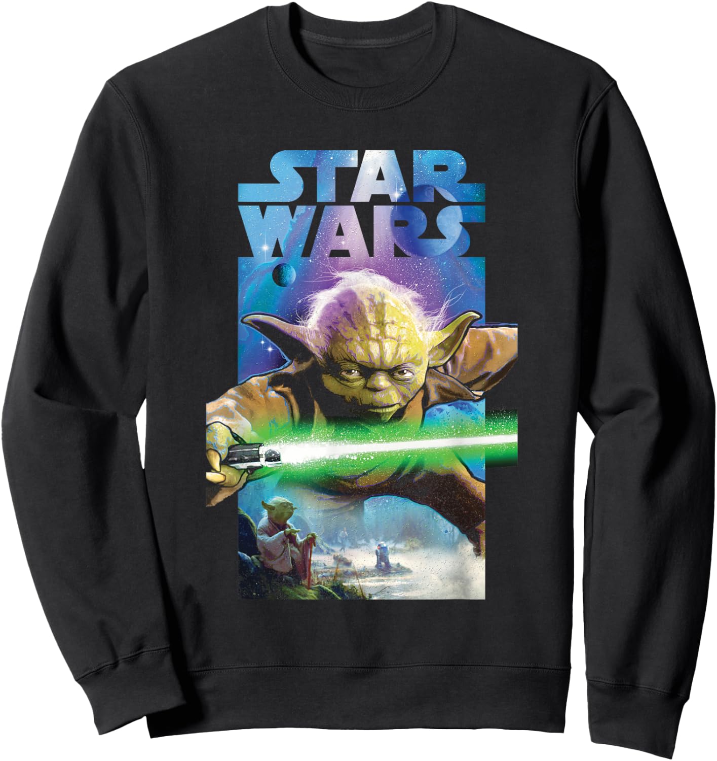 Star Wars Master Yoda Poster Sweatshirt - Sweatshirt | Black