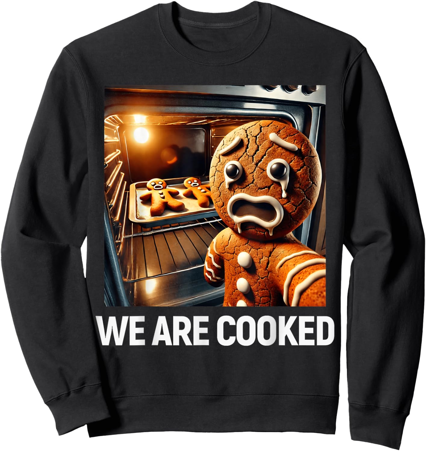 Gingerbread Funny Christmas Sweatshirt - Sweatshirt | Black