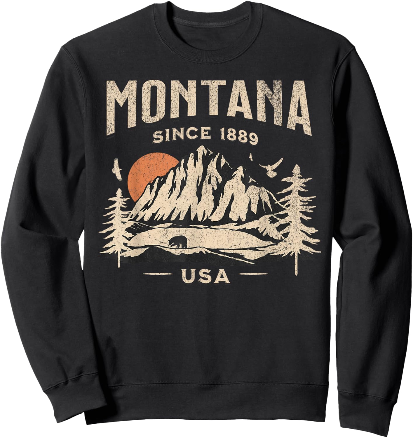 Montana Sweatshirt - Sweatshirt | Black