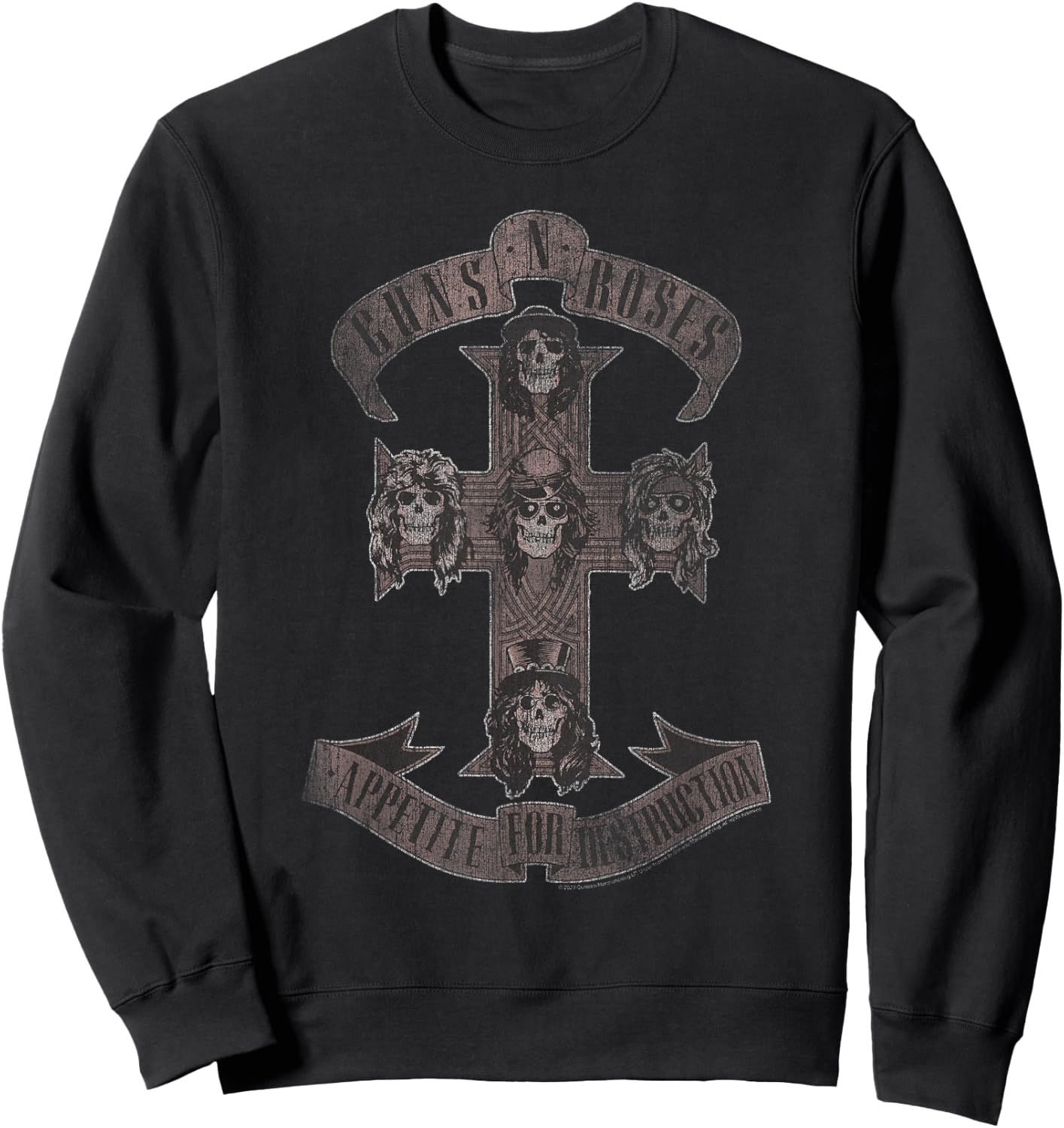 Guns 'n' Roses Appetite for Destruction Rock Music Band Sweatshirt - Sweatshirt | Black