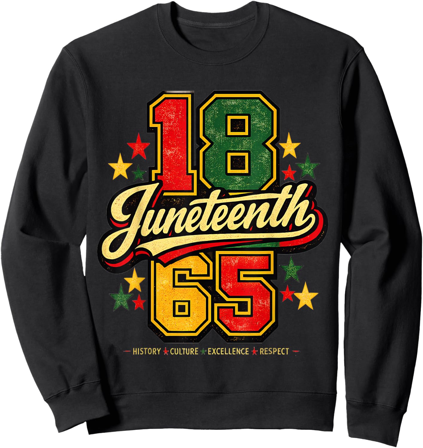 Juneteenth 1865 Black History Culture Excellence Respect Sweatshirt - Sweatshirt | Black